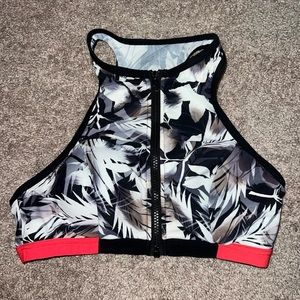 zip up swim top